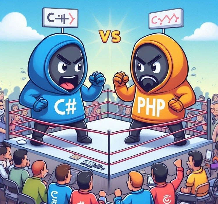 مقایسه کامل سی شارپ و php