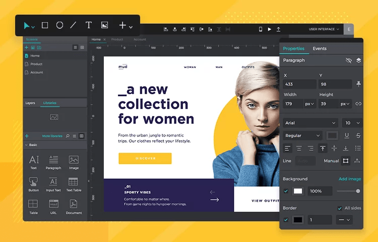 بهترین نرم افزار طراحی UI