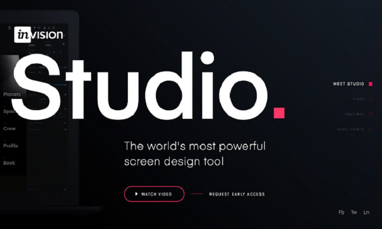 نرم‌افزار طراحی رابط کاربری InVision Studio